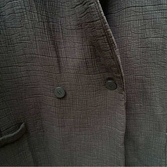 Eileen Fisher Silk Blend Crepe Longsleeve Blazer Size Large - Picture 3 of 8